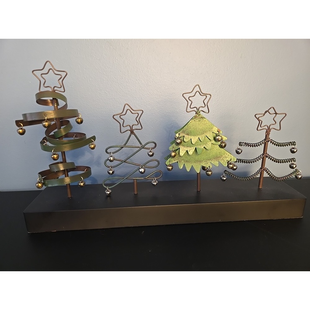 Vintage Pier 1 Imports Christmas Trees Photo Holder Wire Picture Holders‎